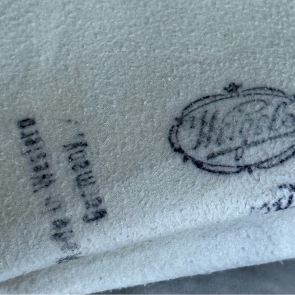 Vintage pair of long cream leather opera gloves. Kidskin. Size 7 1/2.West German - Picture 7 of 12